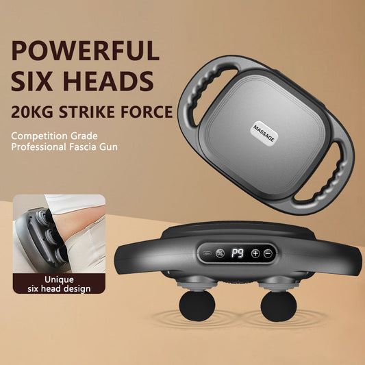 🔥【Snap-up price】🔥New Six-Head Fascia Gun Deep Tissue Massage Device